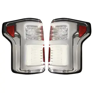 264268LEDCL | Recon (Replaces OEM LED) Tail Lights OLED Clear (2015-2017 F150 | 2017-2020 Raptor)