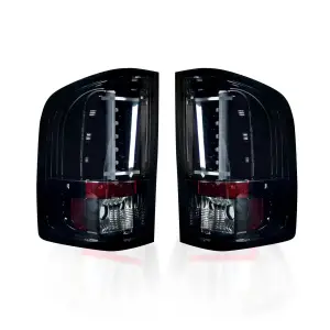 Recon Truck Accessories - 264291BK | Recon Tail Lights OLED in Smoked (2007-2013 Silverado 1500, 2500, 3500 SRW | 2007-2014 Silverado, Sierra 3500 DRW) - Image 1