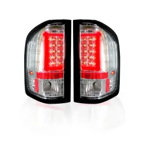 Recon Truck Accessories - 264291CL | Recon Tail Lights OLED in Clear (2007-2013 Silverado 1500, 2500, 3500 SRW | 2007-2014 Silverado, Sierra 3500 DRW) - Image 1