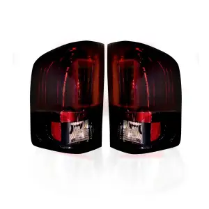 264291RBK | Recon Tail Lights OLED in Dark Red Smoked (2007-2013 Silverado 1500, 2500, 3500 SRW | 2007-2014 Silverado, Sierra 3500 DRW)