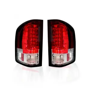 264291RD | Recon Tail Lights OLED in Red (2007-2013 Silverado 1500, 2500, 3500 SRW | 2007-2014 Silverado, Sierra 3500 DRW)