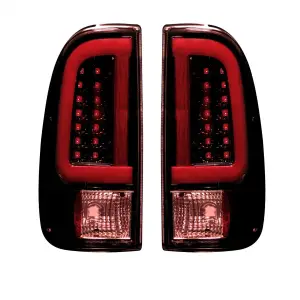 264292RBK | Recon Tail Lights OLED Scanning OLED in Dark Red Smoked (1997-2003 F150 |1999-2007 F250, F350 Super Duty)