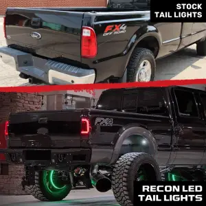 Recon Truck Accessories - 264293BK | Recon Tail Lights OLED in Smoked (2008-2016 F250, F350 Super Duty) - Image 2