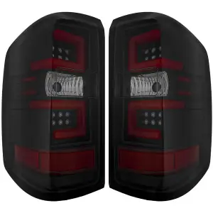 Recon Truck Accessories - 264297BK | Recon (Replaces OEM LED Tail Lights Only) OLED Tail Lights in Smoked (2016-2018 Silverado 1500 | 2016-2019 2500, 3500 SRW | 2015-2019 Sierra 3500 DRW) - Image 1