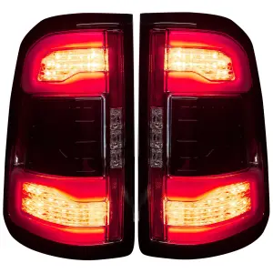 Recon Truck Accessories - 264338LEDCL | Recon (Replaces OEM LED) OLED Tail Lights Clear w/ Scanning Red Turn Signals (2019-2023 Ram 1500) - Image 2