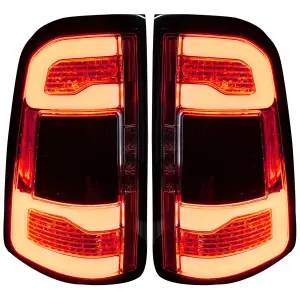 Recon Truck Accessories - 264338LEDCL | Recon (Replaces OEM LED) OLED Tail Lights Clear w/ Scanning Red Turn Signals (2019-2023 Ram 1500) - Image 4