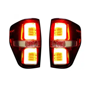 Recon Truck Accessories - 264368RBK | Recon Tail Lights OLED in Dark Red Smoked (2009-2014 F150 & Raptor) - Image 1