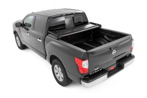 Rough Country - 41816550A | Rough Country Soft Tri-Fold Bed Cover | 5'7" Bed | Nissan Titan 2WD/4WD (2017-2024) - Image 3