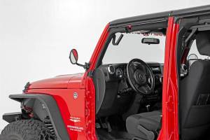 Rough Country - 10519A | Rough Country Round Trail Mirror | Jeep Wrangler JK/Wrangler Unlimited  (2007-2018) - Image 3