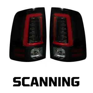 Recon Truck Accessories - 264369BKS | Recon (Replaces OEM Halogen) OLED TAIL LIGHTS w/ Scanning OLED Turn Signals in Smoked (2009-2023 Ram 1500 Classic | 2010-2018 Ram 2500, 3500) - Image 2