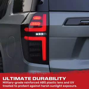 Recon Truck Accessories - 264374BK | Recon OLED TAIL LIGHTS with LED Startup Sequence & AMBER OLED Turn Signals in Smoked (2021-2024 Suburban, Tahoe) - Image 4