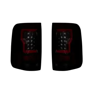 Recon Truck Accessories - 264378RBK | Recon Tail Lights OLED in Dark Red Smoked (2004-2008 F150) - Image 1