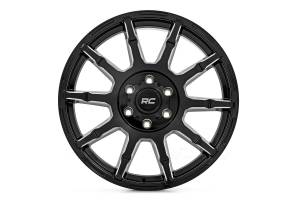 83170913 | Rough Country 83 Series Wheel | One-Piece | Gloss Black | 17x9 | 5x4.5 | +0mm