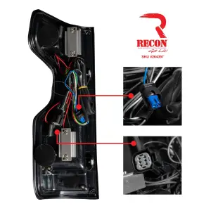 Recon Truck Accessories - 264397CL | Recon (Replaces OEM Halogen) Tail Lights OLED in Clear (2019-2023 Silverado 1500 | 2020-2023 Silverado 2500, 3500) - Image 4