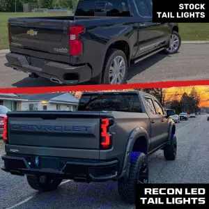 Recon Truck Accessories - 264397LEDRBK | Recon (Replaces OEM LED) Tail Lights OLED in Dark Red Smoked (2019-2023 Silverado 1500 | 2020-2023 Silverado 2500, 3500) - Image 6