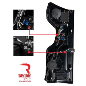 Recon Truck Accessories - 264397LEDRBK | Recon (Replaces OEM LED) Tail Lights OLED in Dark Red Smoked (2019-2023 Silverado 1500 | 2020-2023 Silverado 2500, 3500) - Image 9