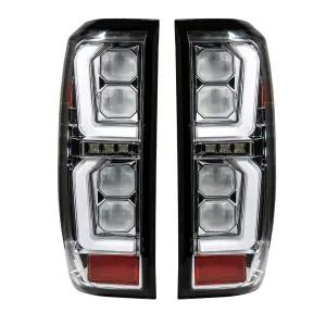 264398CL | Recon (Replaces OEM Halogen) Tail Lights OLED in Clear (2019-2023 Sierra 1500 | 2020-2023 Sierra 2500, 3500)