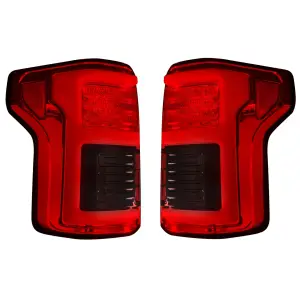 264468LEDRD | Recon (Replaces OEM LED) Tail Lights OLED in Red (2018-2020 F150)