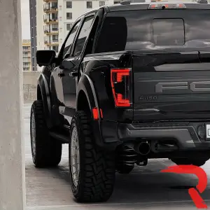 Recon Truck Accessories - 264568BK | Recon (Replaces OEM HALOGEN w/ Blind Spot Warning System) Start-Up Light Sequence OLED TAIL LIGHTS in Smoked (2021-2023 F150 & Raptor) - Image 7