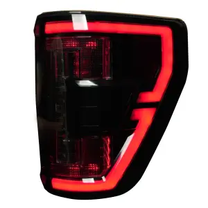 Recon Truck Accessories - 264568BK | Recon (Replaces OEM HALOGEN w/ Blind Spot Warning System) Start-Up Light Sequence OLED TAIL LIGHTS in Smoked (2021-2023 F150 & Raptor) - Image 13