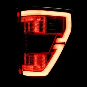 Recon Truck Accessories - 264568CL | Recon (Replaces OEM HALOGEN w/ Blind Spot Warning System aka BLIS) Start-Up Light Sequence OLED TAIL LIGHTS in Clear (2021-2023 F150 & Raptor) - Image 4