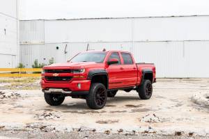 Rough Country - A-C11612-G7C | Rough Country Defender Fender Flares For Chevrolet Silverado 1500 (2014-2018) / Silverado 2500 HD (2015-2019) | 5' 9" Bed, Red Hot - Image 3