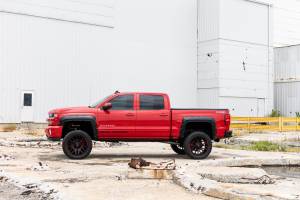 Rough Country - A-C11612-G7C | Rough Country Defender Fender Flares For Chevrolet Silverado 1500 (2014-2018) / Silverado 2500 HD (2015-2019) | 5' 9" Bed, Red Hot - Image 2