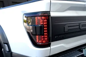 Recon Truck Accessories - 264568LEDRBK | Recon (Replaces OEM LED w/ Blind Spot Warning System aka BLIS) OLED TAIL LIGHTS in Dark Red Smoked (2021-2023 F150 & Raptor) - Image 3