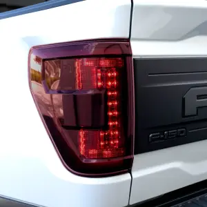 Recon Truck Accessories - 264568LEDRD | Recon (Replaces OEM LED w/ Blind Spot Warning System aka BLIS) OLED TAIL LIGHTS in Red Lens (2021-2023 F150 & Raptor) - Image 3