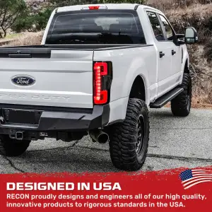 Recon Truck Accessories - 264399BK | Recon (Replaces OEM Halogen) Tail Lights OLED in Smoked (2020-2022 F250, F350 Super Duty) - Image 9