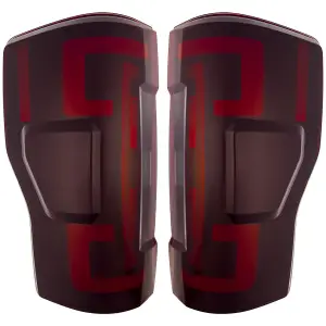 Recon Truck Accessories - 264399LEDRBK | Recon (Replaces OEM LED) Tail Lights OLED in Dark Red Smoked (2020-2022 F250, F350 Super Duty) - Image 1