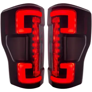 Recon Truck Accessories - 264399LEDRBK | Recon (Replaces OEM LED) Tail Lights OLED in Dark Red Smoked (2020-2022 F250, F350 Super Duty) - Image 3