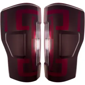 Recon Truck Accessories - 264399LEDRBK | Recon (Replaces OEM LED) Tail Lights OLED in Dark Red Smoked (2020-2022 F250, F350 Super Duty) - Image 4