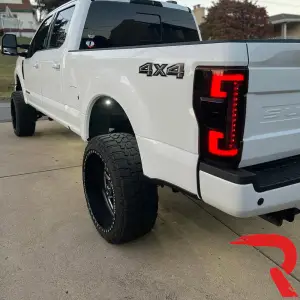 Recon Truck Accessories - 264399LEDRBK | Recon (Replaces OEM LED) Tail Lights OLED in Dark Red Smoked (2020-2022 F250, F350 Super Duty) - Image 13