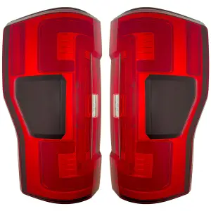 264399LEDRD | Recon (Replaces OEM LED) Tail Lights OLED in Red (2020-2022 F250, F350 Super Duty)