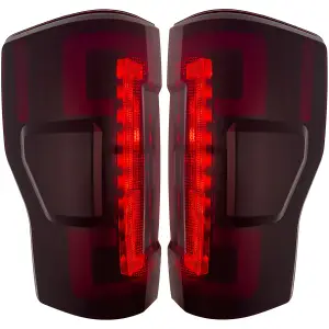 Recon Truck Accessories - 264399RBK | Recon (Replaces OEM Halogen) Tail Lights OLED in Dark Red Smoked (2020-2022 F250, F350 Super Duty) - Image 5