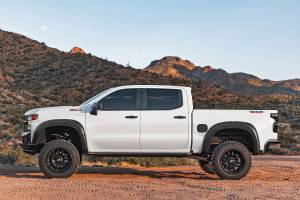 Rough Country - F-C12211-GXD | Rough Country Pocket Fender Flares For Chevrolet Silverado 1500 2/4WD (2022-2025) | Sterling Grey Metallic - Image 2