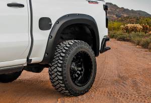 Rough Country - F-C11911A-GXD | Rough Country Pocket Fender Flares For Chevrolet Silverado 1500 (2019-2021) | Sterling Grey Metallic - Image 4