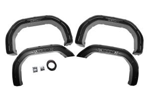 A-G12011-G9K | Rough Country Defender Pocket Fender Flares For GMC Sierra 2500 HD/3500 HD (2020-2025) | Satin Steel