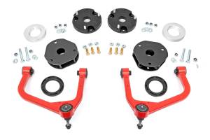 11400RED | Rough Country 3.5 Inch Lift Kit With Red Upper Control Arms (2021-2024 Suburban, Tahoe, Yukon, Yukon XL 4WD)