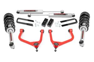 29532RED | Rough Country 3.5 Inch Lift Kit | N3 Struts | Chevy Silverado 1500 2WD/4WD (2019-2024)