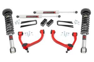 Rough Country - 54440RED | Rough Country 3 Inch Lift Kit with M1 Monotube Struts / Rear Shocks (2009-2013 F150 4WD) - Image 1