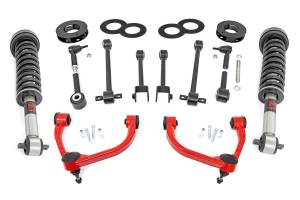 40240RED | Rough Country 3 Inch Lift Kit with M1 Monotube Struts / NO Rear Shocks (2018-2024 Expedition 4WD)