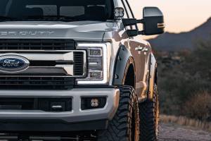 Rough Country - A-F21112-HX | Rough Country Defender Fender Flares For Ford F-250 / F-350 Super Duty (2017-2022) | Antimatter Blue - Image 2