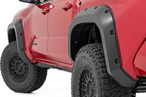 Rough Country - F-T12421 | Rough Country Pocket Fender Flares For Toyota Tacoma 2WD/4WD (2024-2024) | Flat Black - Image 2