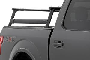 10407 | Rough Country Half Height Aluminum Bed Rack (2015-2024 F150 Pickup 2WD/4WD)