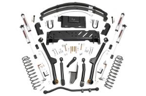 68670 | Rough Country 4.5 Inch Lift Kit with Premium V2 Monotube Leaf Springs (1984-2001 Cherokee XJ 4WD | NP231)