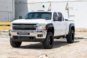 Rough Country - F-C10714B-GIW | Rough Country Pocket Fender Flares For Chevrolet Silverado 1500 / 2500 HD / 3500 HD (2007-2014) | Graystone - Image 2