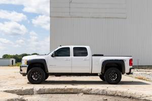 Rough Country - F-C10714B-GIW | Rough Country Pocket Fender Flares For Chevrolet Silverado 1500 / 2500 HD / 3500 HD (2007-2014) | Graystone - Image 3