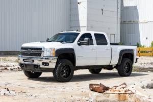 Rough Country - F-C10714B-GIW | Rough Country Pocket Fender Flares For Chevrolet Silverado 1500 / 2500 HD / 3500 HD (2007-2014) | Graystone - Image 4